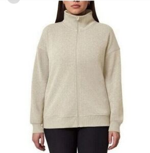 NWT Mondetta Ladies' Fleece Full Zip Jack Tan Size XL